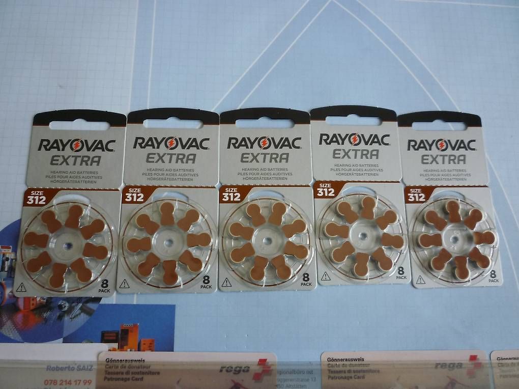 Rayovac Accus & piles: Piles type 312 – Neuf avec emballage d'origine à Combremont-le-Grand par Toto55