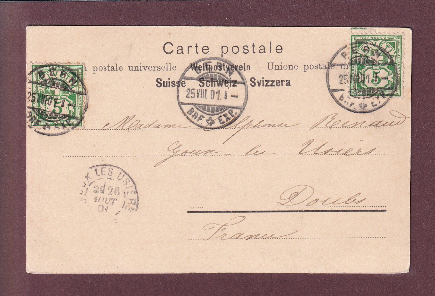 Cartes postales: BERN - Münster - Das Innere - 1901 – D'occasion à Pully par nicecards 1
