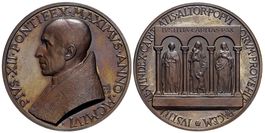Rom, Pius XII., Bronzemedaille 1956