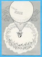 Ballonkarte 1959-22b gestempelt Beinwil