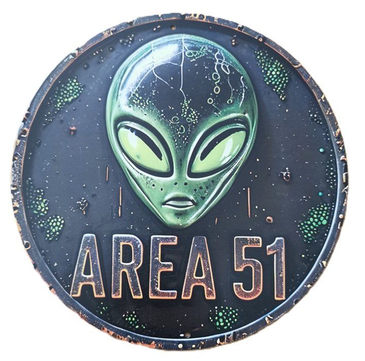 Schilder: AREA 51  - Blechschild  (neu/OVP) – Neu und originalverpackt aus Wilen b. Wollerau von morethanmusic