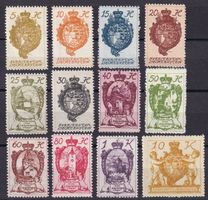 Liechtenstein, Mi 25-35/39 */**