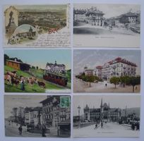 6 alte Ansichtskarten BERN, Litho, Gurten - Bahn, Stalden