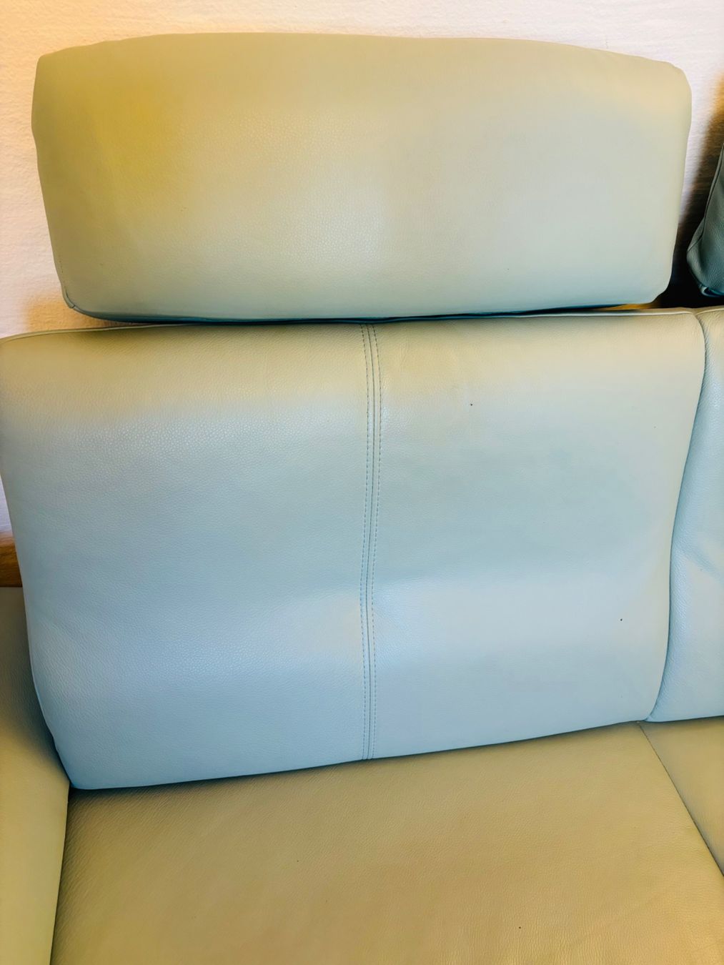 Sofas: Zweisitzer Sofa Leder mintgrün – Gebraucht aus Adliswil von Rai_ki 3