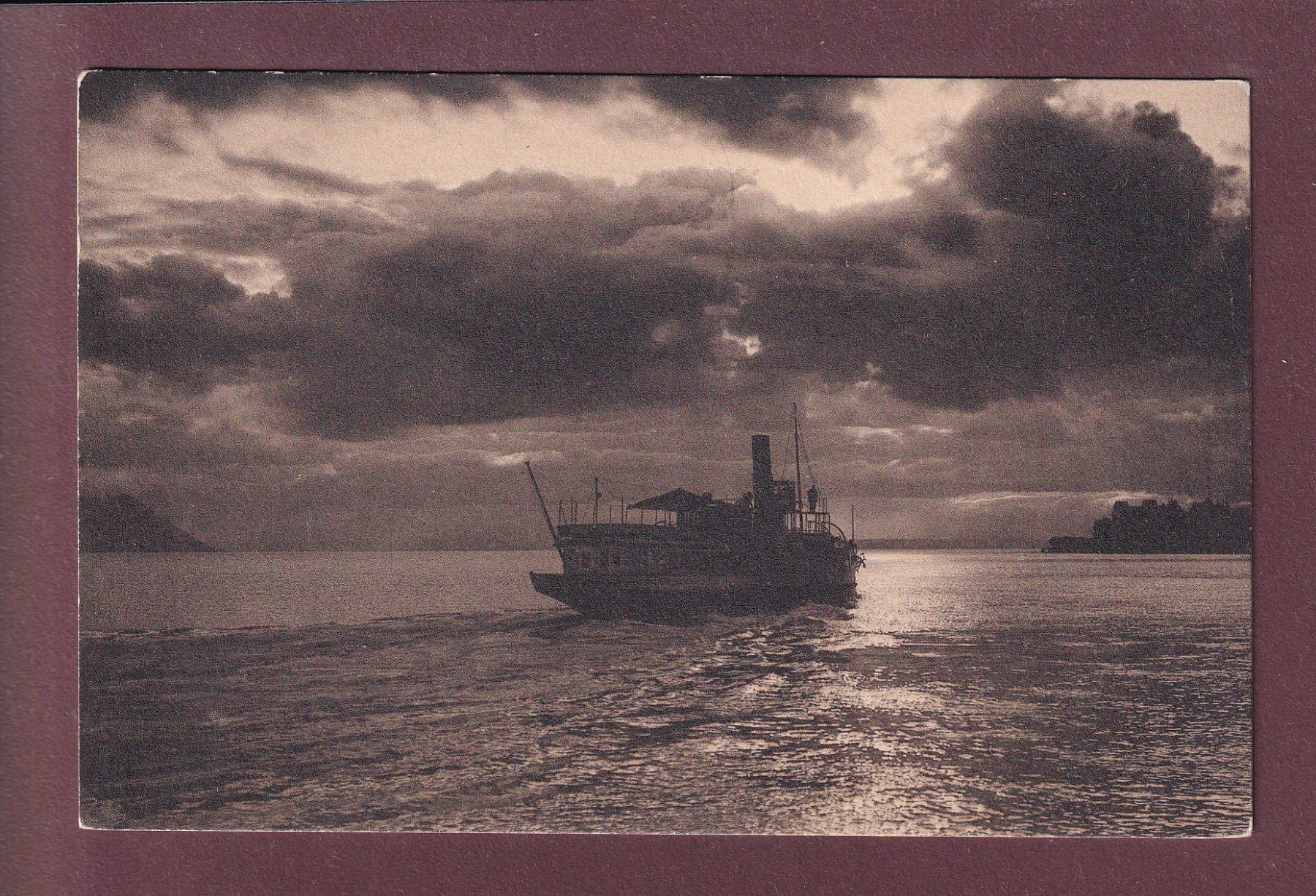 Cartoline postali: LAC LEMAN - Départ de bateau CGN – Usato da Pully venduto da nicecards