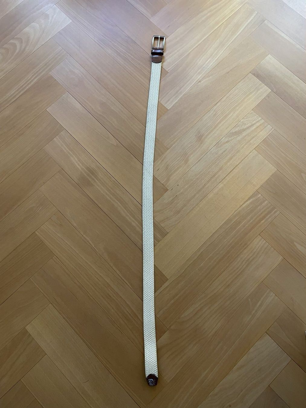 Cinture: Gürtel Stoff mit Strickmuster, 110cm – Usato da Zürich venduto da pba_original 1