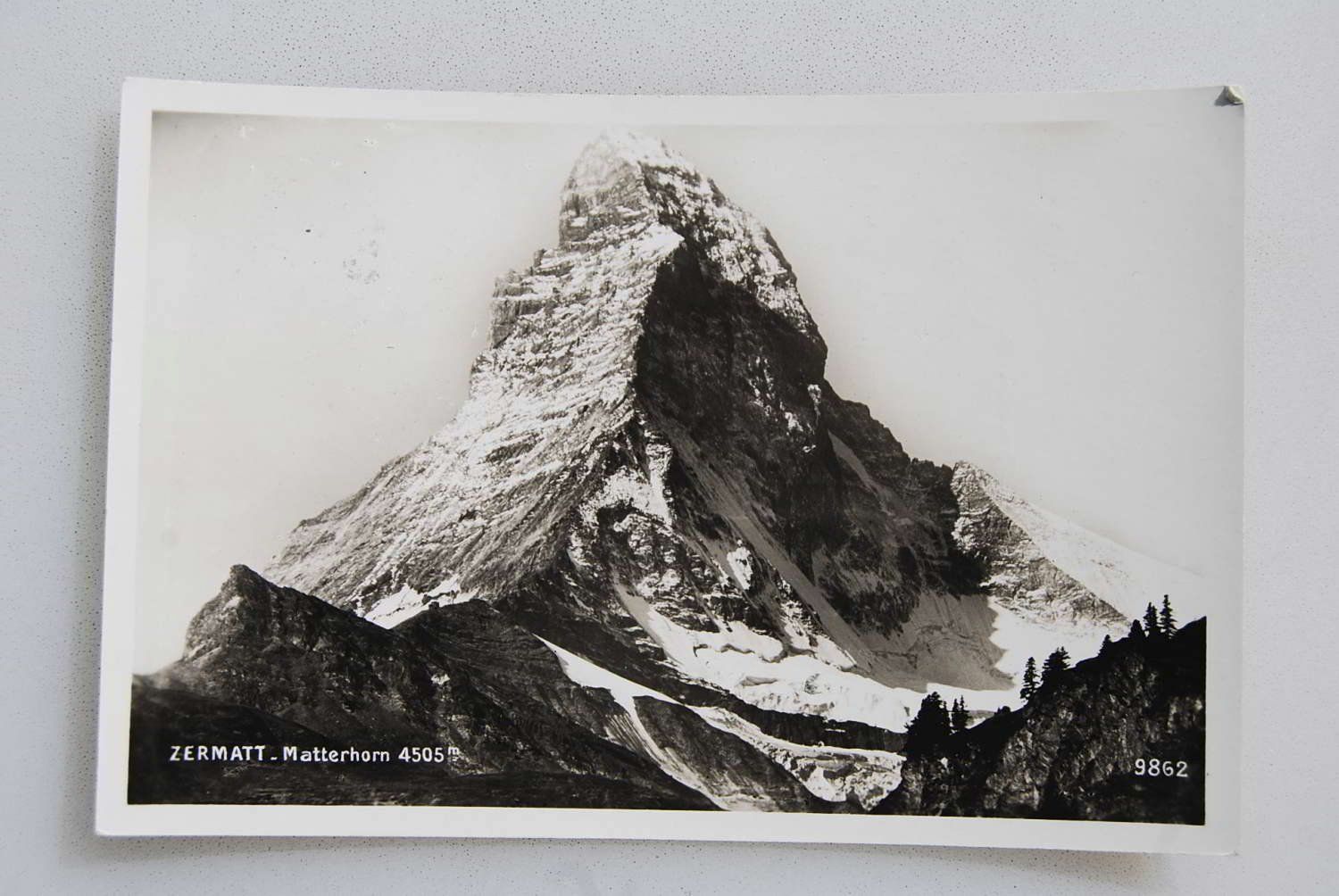 Cartoline postali: AK Matterhorn 4505 m 1932 – Usato da Rüfenacht BE venduto da Toro06