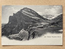 Gemmi-Passhöhe 1910: Postkarte Alpinismus mit Beschreibung
