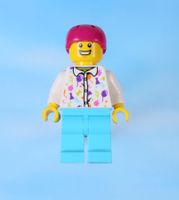 LEGO Minifigur Man - White Party Shirt