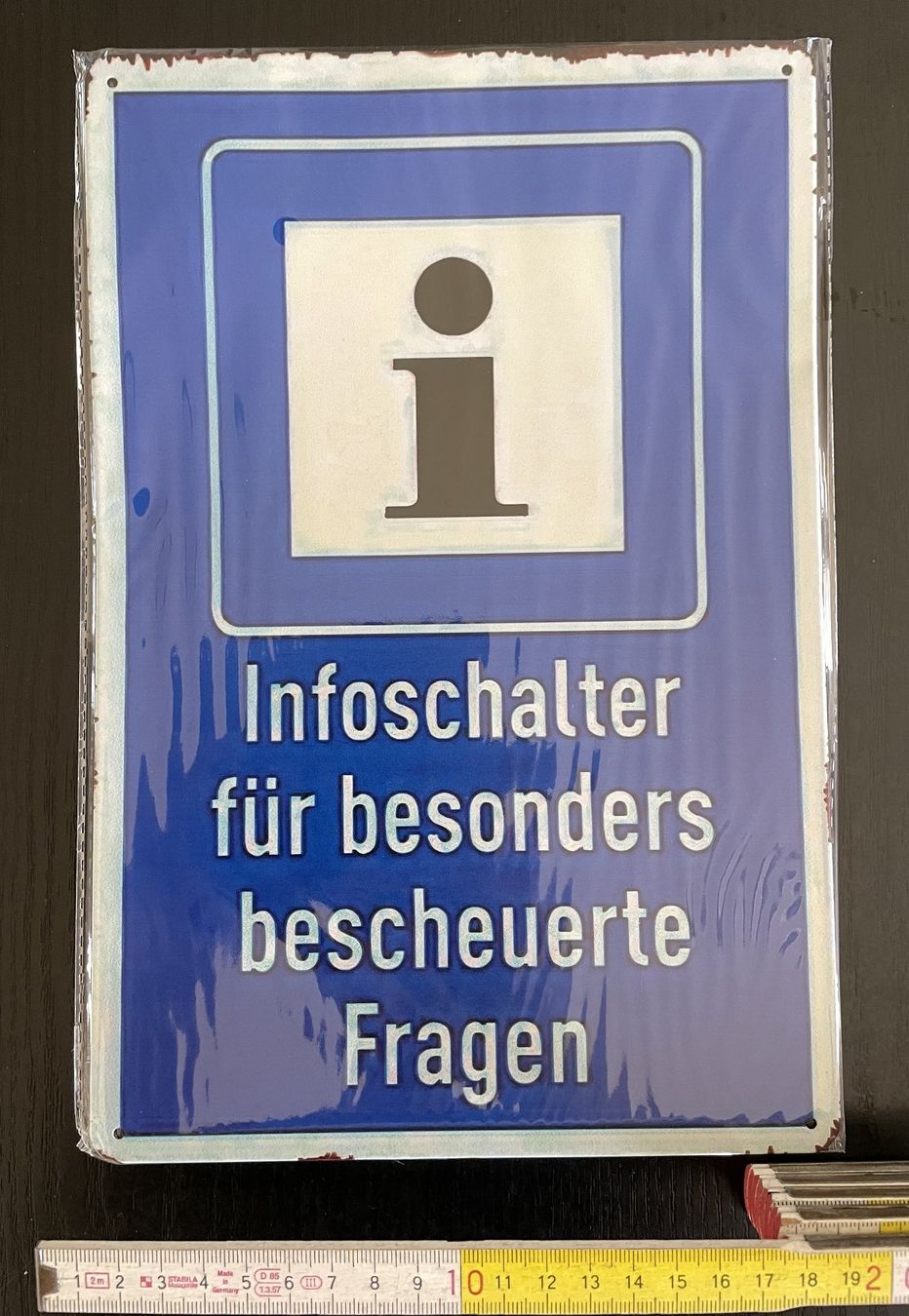 Insegne: Blechschild 20 x 30 cm "Infoschalter" Fun Joke Deko – Nuovo e nell'imballaggio originale da Oftringen venduto da the_white_house 6