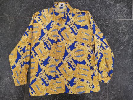 Original VERSACE Classic V2 Barock Seidenhemd 90s Gr. M/L