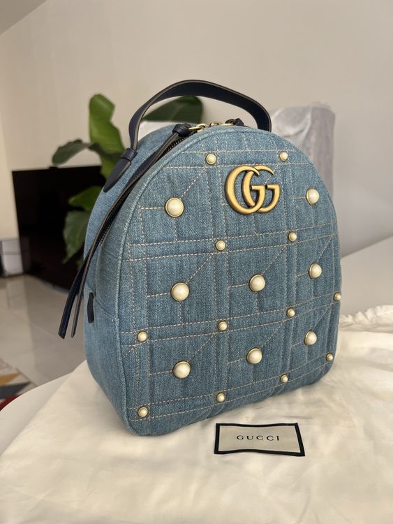 NIDONE Denim Rucksack Retro - Y2K Style Mit Stern Design Für Schule & Reise