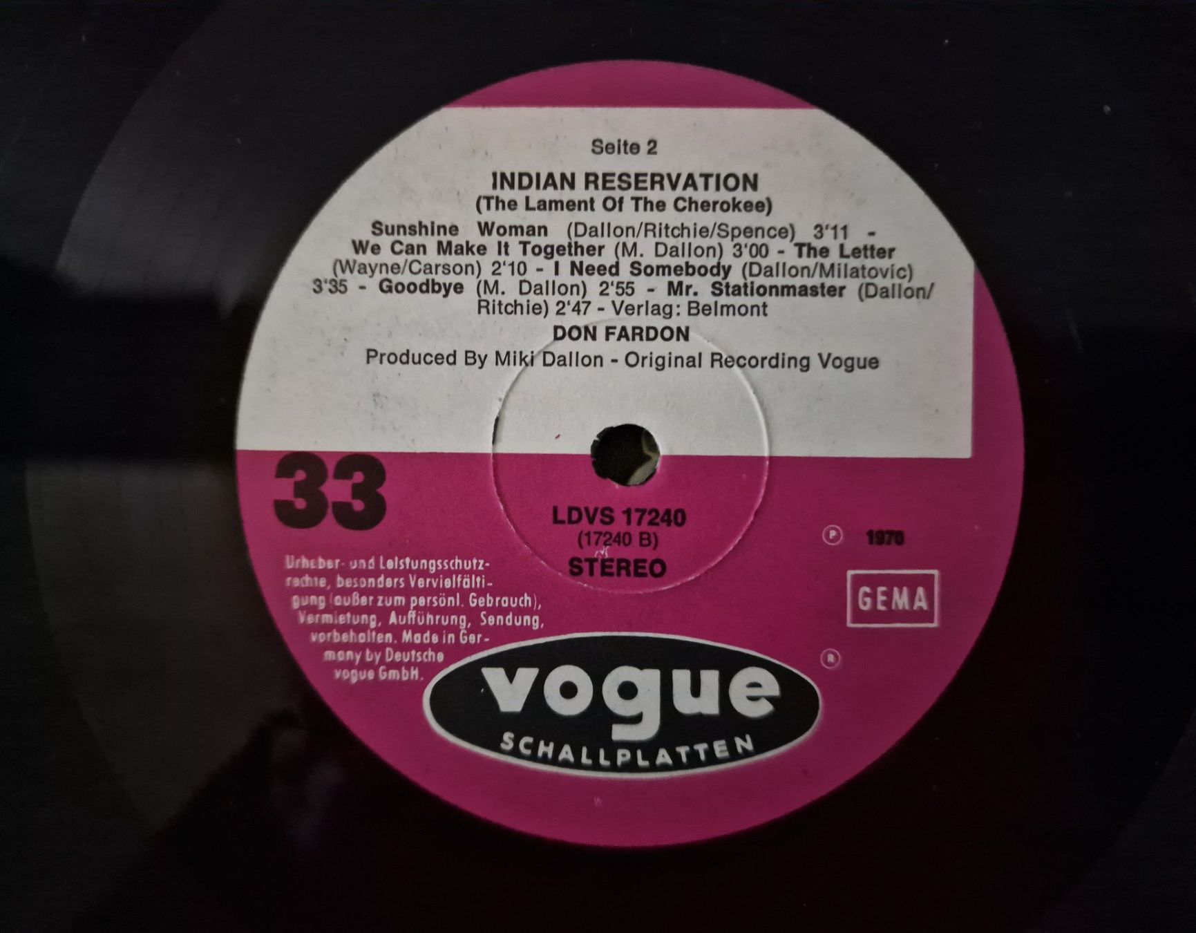 Dischi in vinile: Don Fardon LP – Released – Usato da Root venduto da atelier22 2
