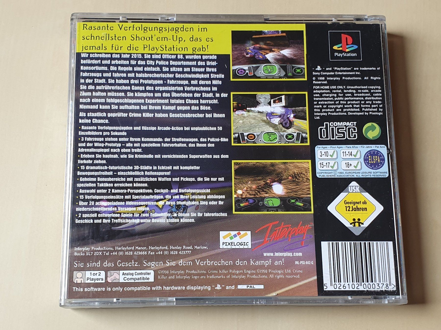 Sony Giochi: Crime Killer – Usato da Stansstad venduto da collectorsshop 1