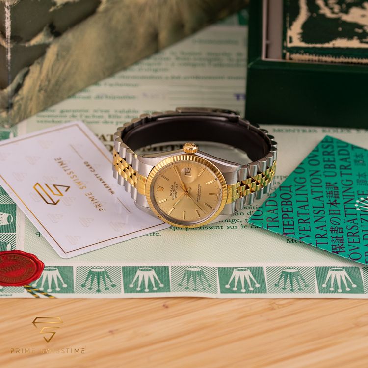 Rolex Orologi: Rolex Datejust 36 Champagne Dial / 16013 / 1987/ Full Set – Usato da Luzern venduto da PrimeSwissTime 9