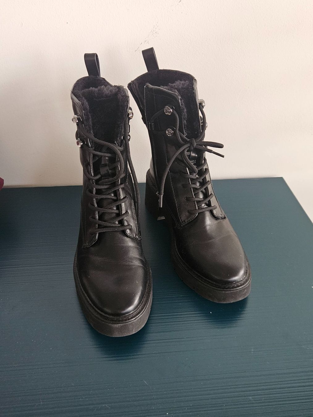 Tamaris Scarpe da donna: Tamaris Lace-up ankle boots vegan leather – Nuovo e nell'imballaggio originale da Affoltern am Albis venduto da Katarinushka 4