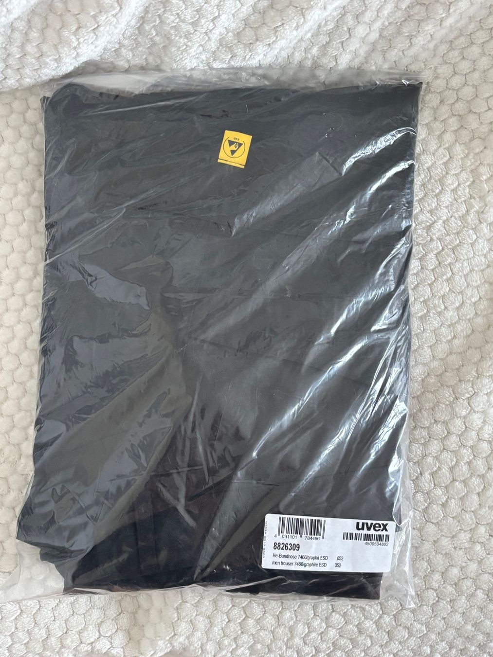 Pantaloni: Schwarze Uvex Arbeitshose, neu, Grösse 52 – Nuovo e nell'imballaggio originale da Oberegg venduto da MR-shop 2