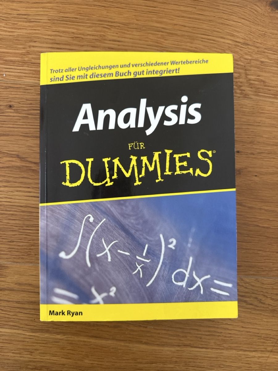 Bücher: Analysis For Dummies Book by Mark Ryan – Neu (gemäss Beschreibung) aus Bonstetten von sme_xv8v