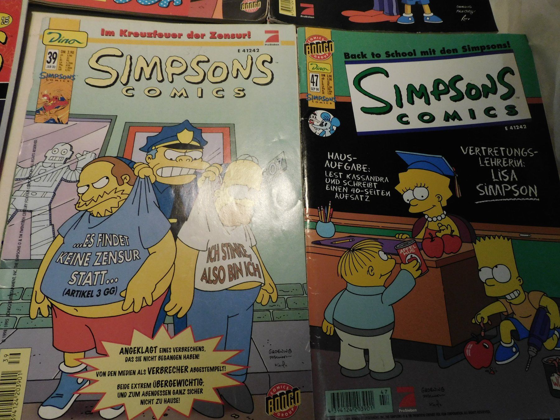 Fumetti: Simpsons Comic Hefte v Bongo Div 9 x alte Simpsons  v Bongo – Usato da Sursee venduto da 76 3