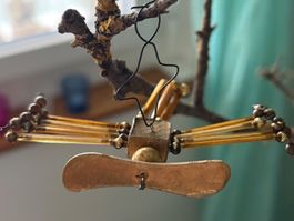 antiker Christbaumschmuck, Gablonz Flugzeug 1920