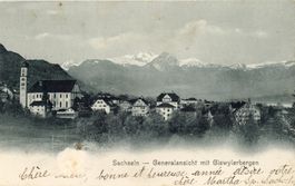 Sachseln  OW mit Giswylerbergen    um 1904