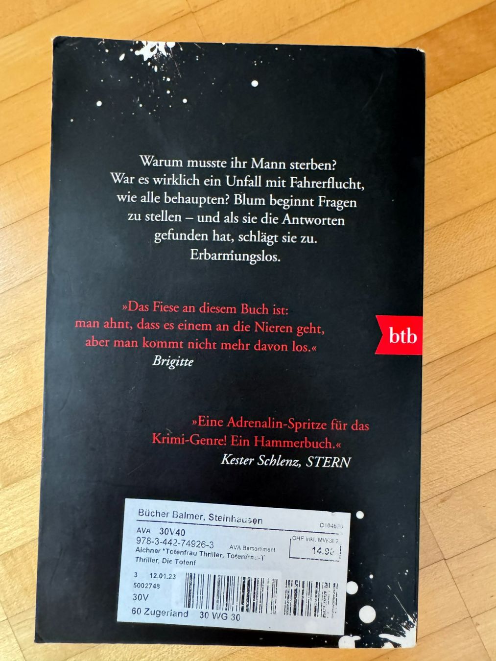 Libri: Totenfrau - Bernhard Aichner – Usato da Küssnacht am Rigi venduto da DanielaH0102 1