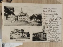 Alte PK / Gruss aus Römerswil - Gasthaus zur Sonne - 1912