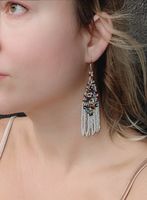 Ohrhänger mit bunten Glasperlen Handmade