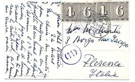 Zensur-Postkarte 25.III.43 Werbem Nr.258/Glion sur Montreux
