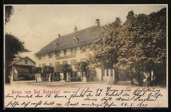 Ansichtskarten: Bad Bubendorf, Blick auf das Hotel Soolb – Gebraucht aus Berlin von bartko-reher