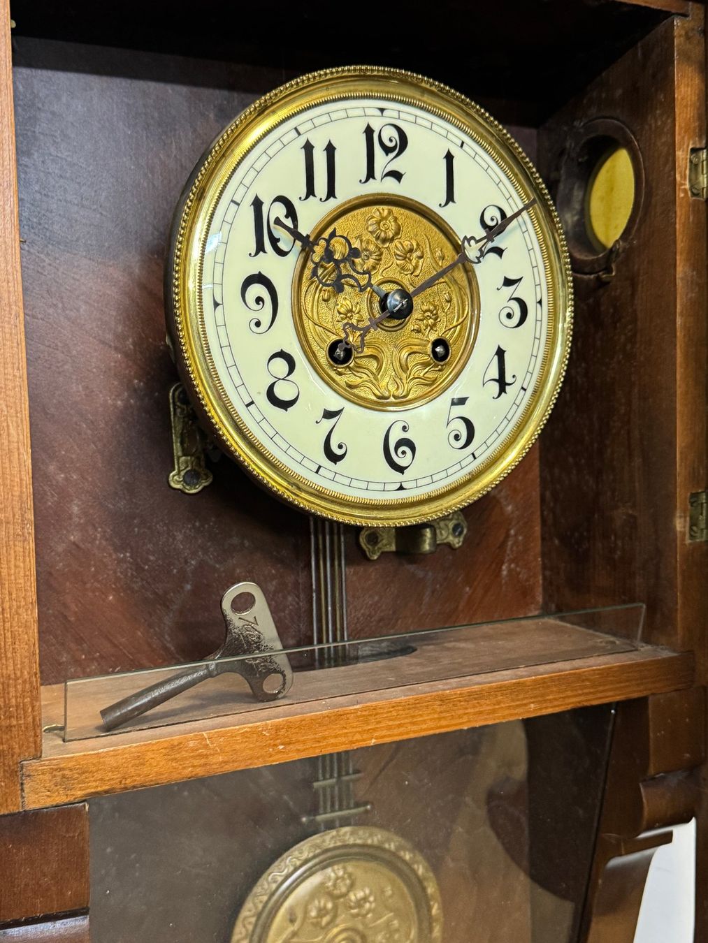 Orologi: grosse  antike alte Wanduhr Jugendstil – Usato da Schönenwerd venduto da Comtoise 3