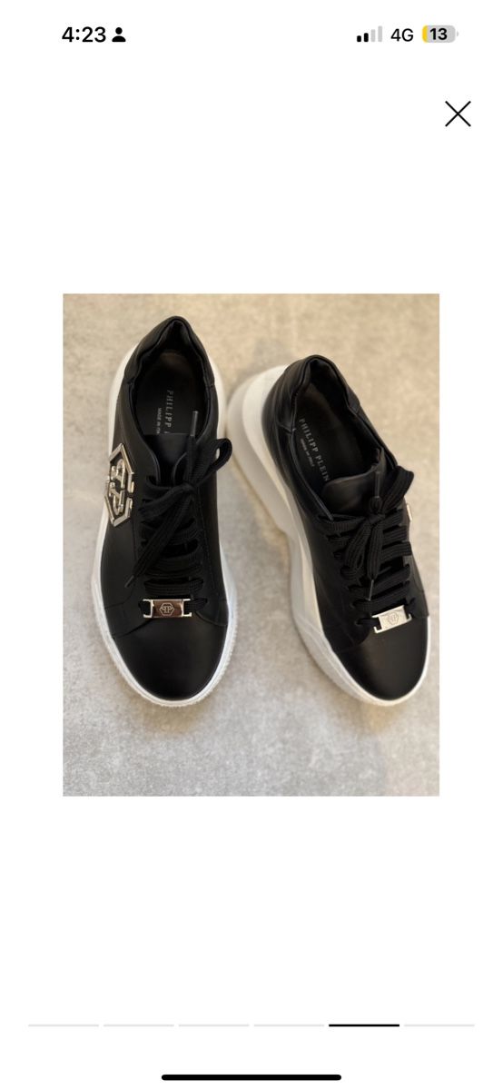 Philipp Plein Scarpe da donna: Philipp Plein black leather shoes 39 – Nuovo (secondo la descrizione) da Uznach venduto da ger_7gvr 1