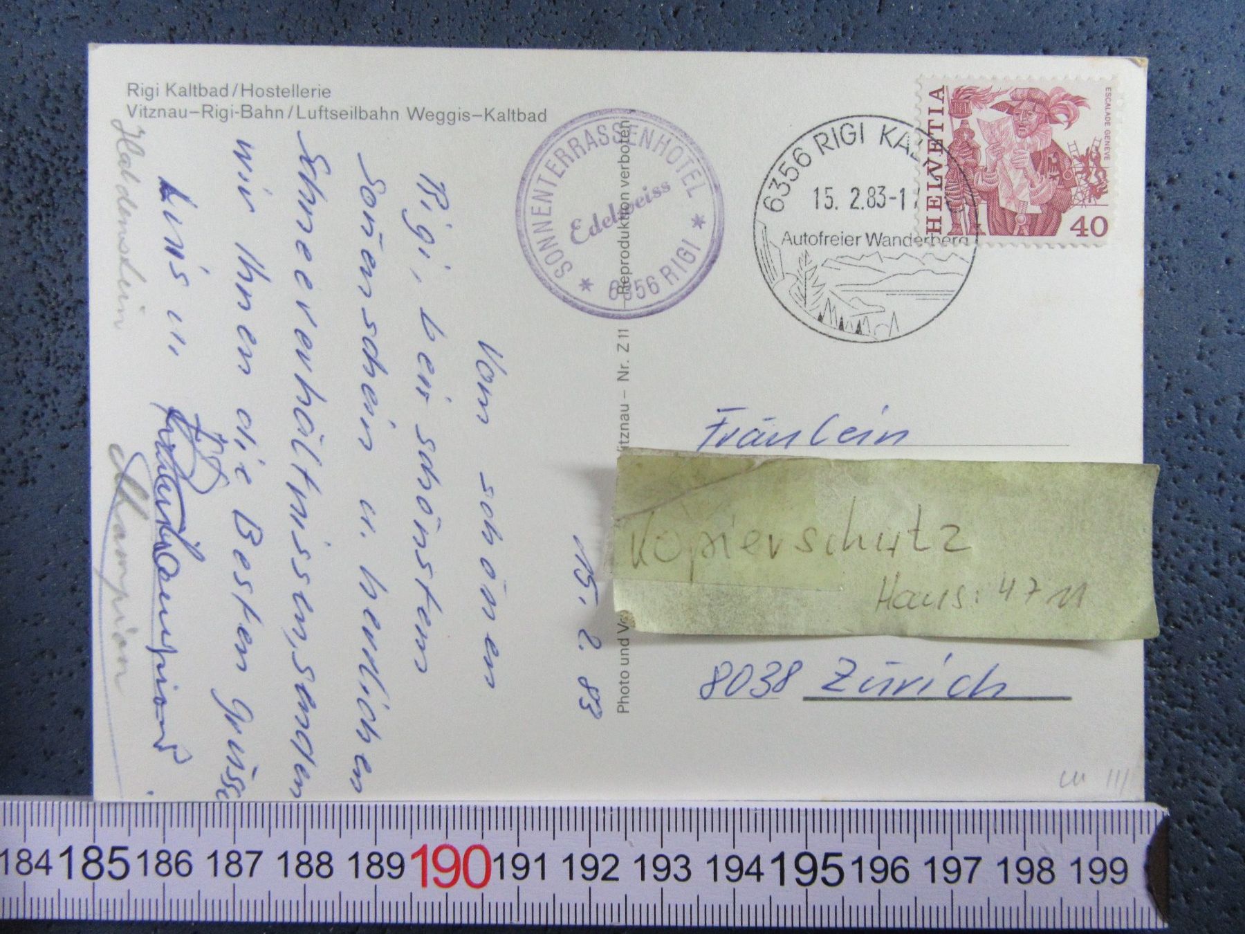 Cartoline postali: RIGI KALTBAD SCHNEE BAHNEN – Usato da Ettingen venduto da Hausi4711 1