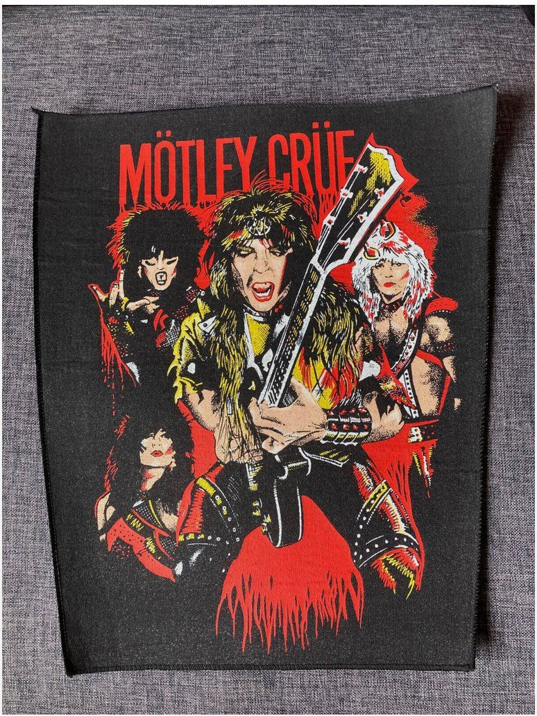 Toppe: Mötley Crüe - Backpatch - Rare - Original 80`s Vintage – Nuovo (secondo la descrizione) da Zürich venduto da LustForLive