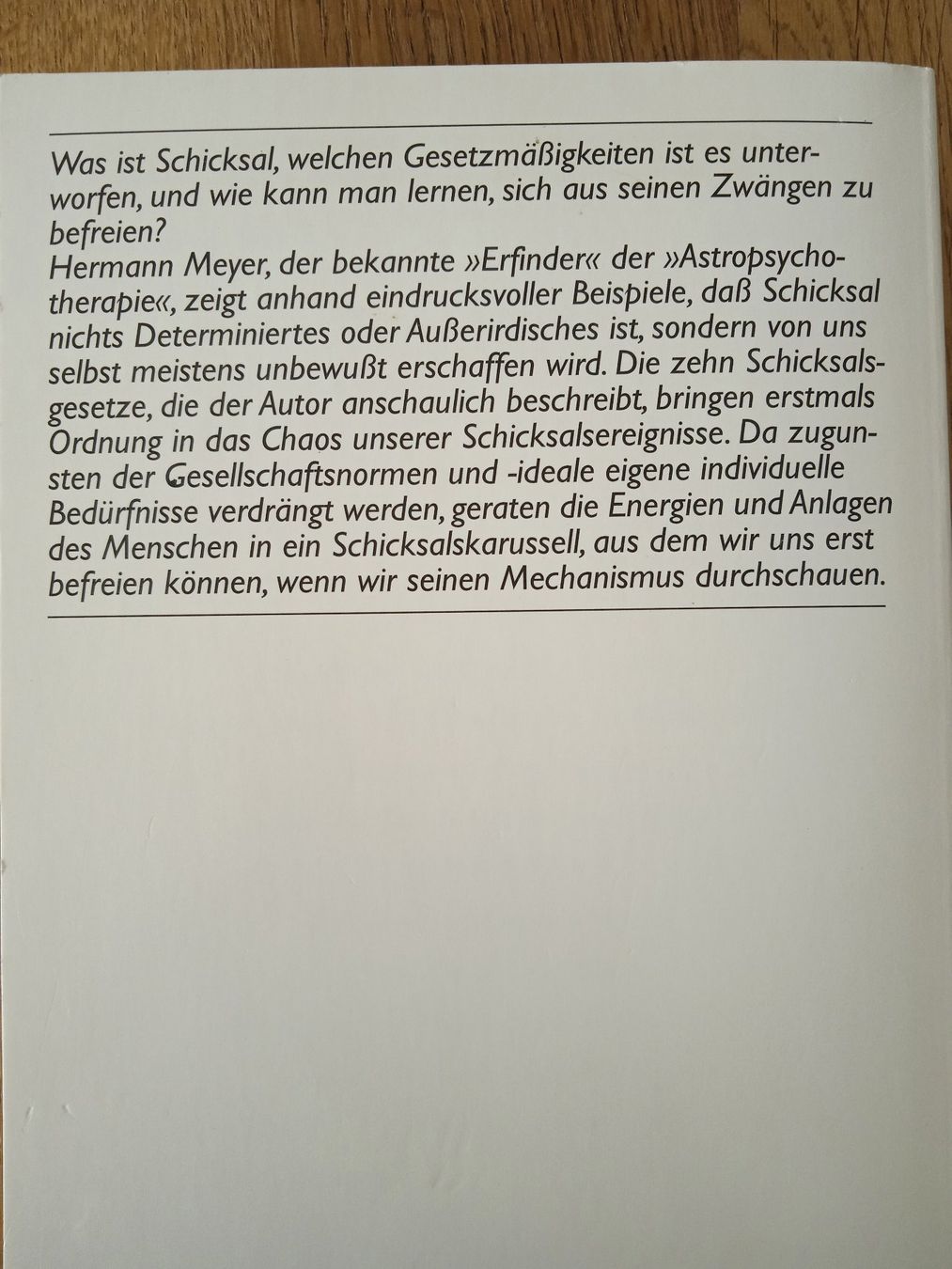 Libri: Die Gesetzte des Schicksals von Hermann Meyer – Usato da Rothrist venduto da MaSa82 1