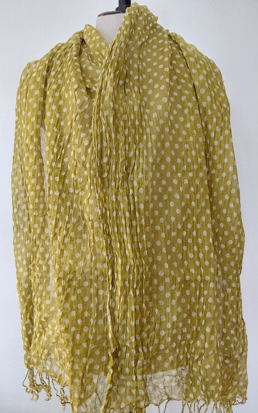 Foulards & écharpes: Schal oliv mit Leinen – Neuf (Voir description) à Köniz par scopello12 1