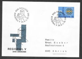 Sonderbrief S. 653 Regiophil Grenchen 29.9.-1.10.1967