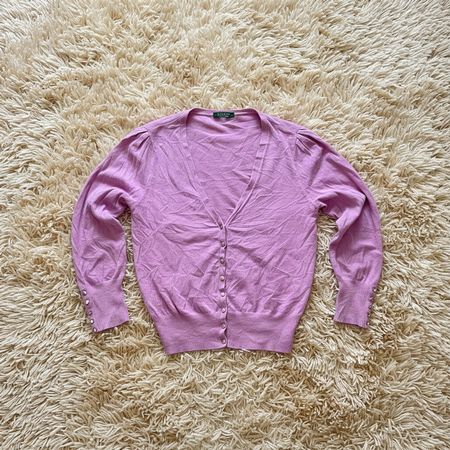Cardigan Ralph Lauren femme L rose - Très bon état