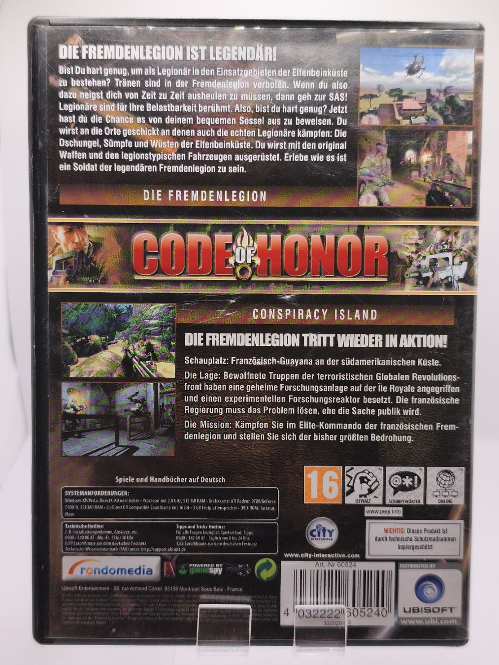 Giochi: DVD PC Code of Honor Compilation - Jeu PC Action Rare! – Usato da Conthey venduto da Th3gr4yf0x 2