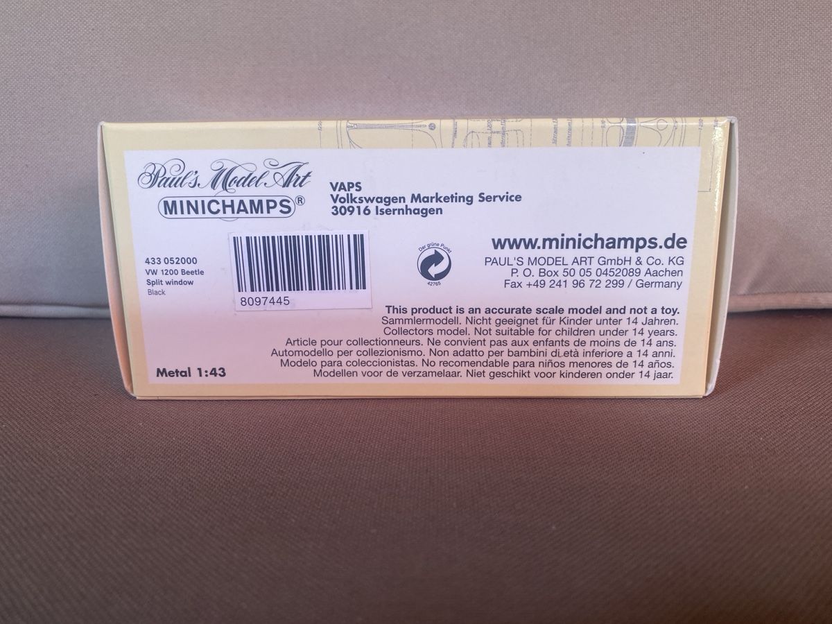 Minichamps Modellini d'auto: VW Käfer Brezel 1:43 Minichamps – Usato da Sursee venduto da lucialiani 2