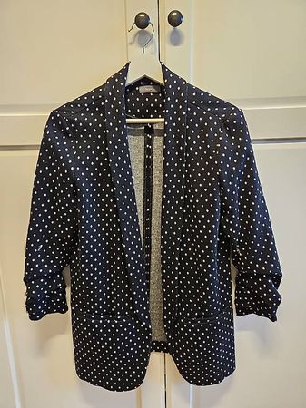 Blazer schwarz mit weissen Punkten