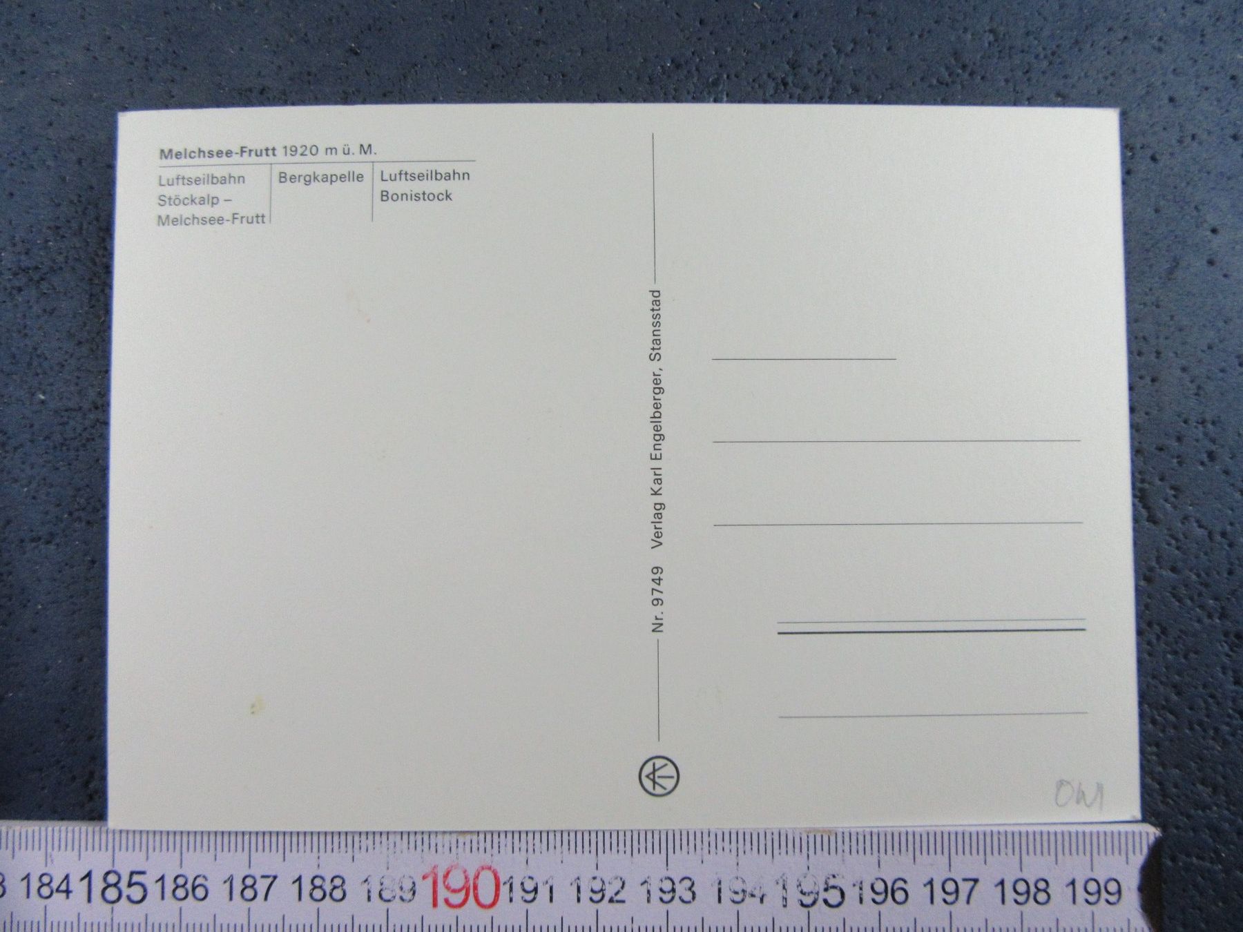 Cartoline postali: MELCHSEE-FRUTT SEILBAHNEN AK ONW – Usato da Ettingen venduto da Hausi4711 1