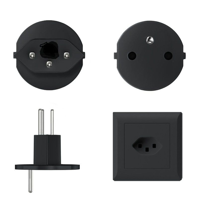Unità & Adattatore: Übergangsstecker Schweiz zu Schuko Fixadapter T23 16A – Nuovo e nell'imballaggio originale da Zürich venduto da Alibaba1234 4