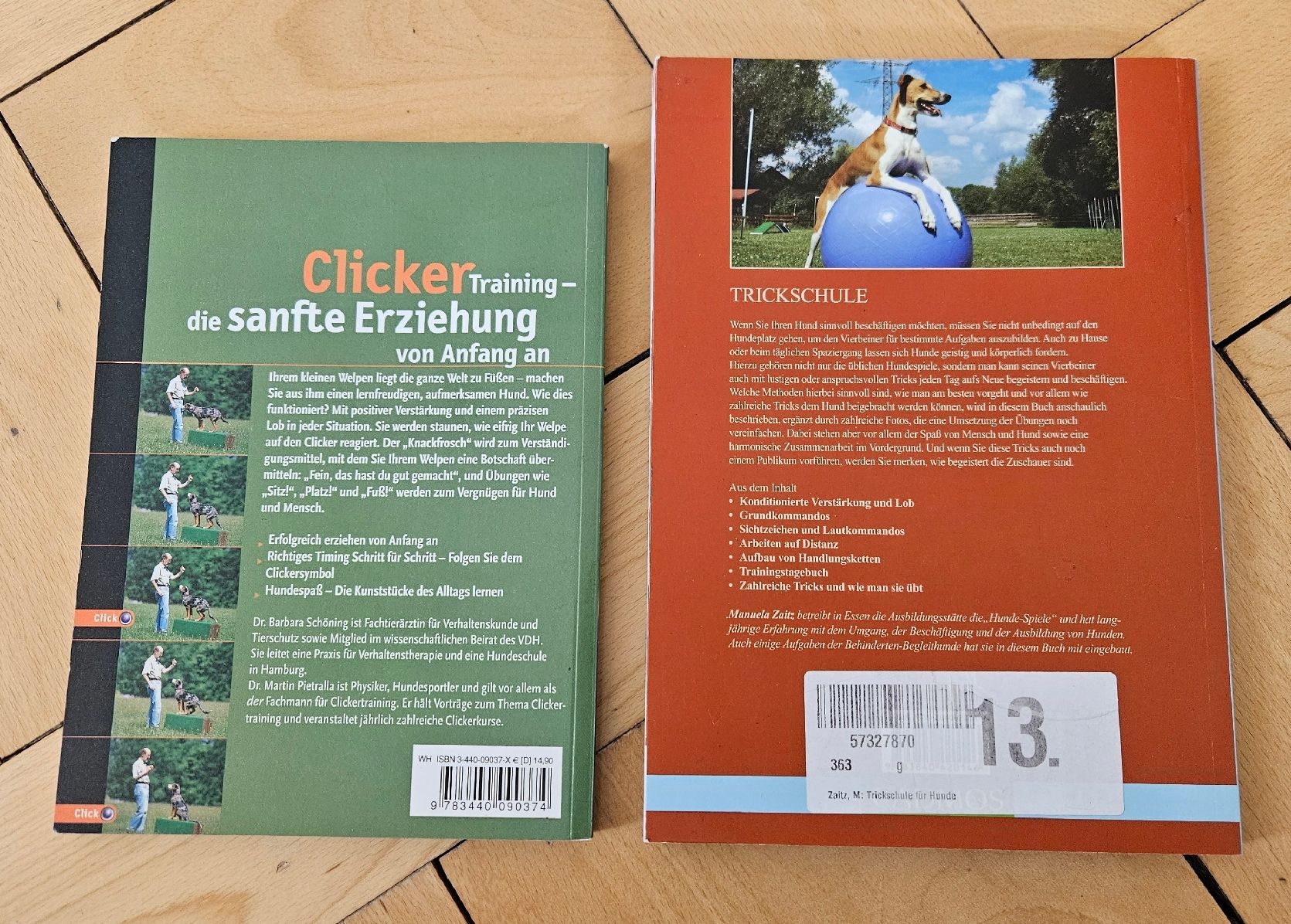 Bücher: Hunde Trickschule und Clickertraining für Welpen – Gebraucht aus St. Gallen von Patrizia0711 1