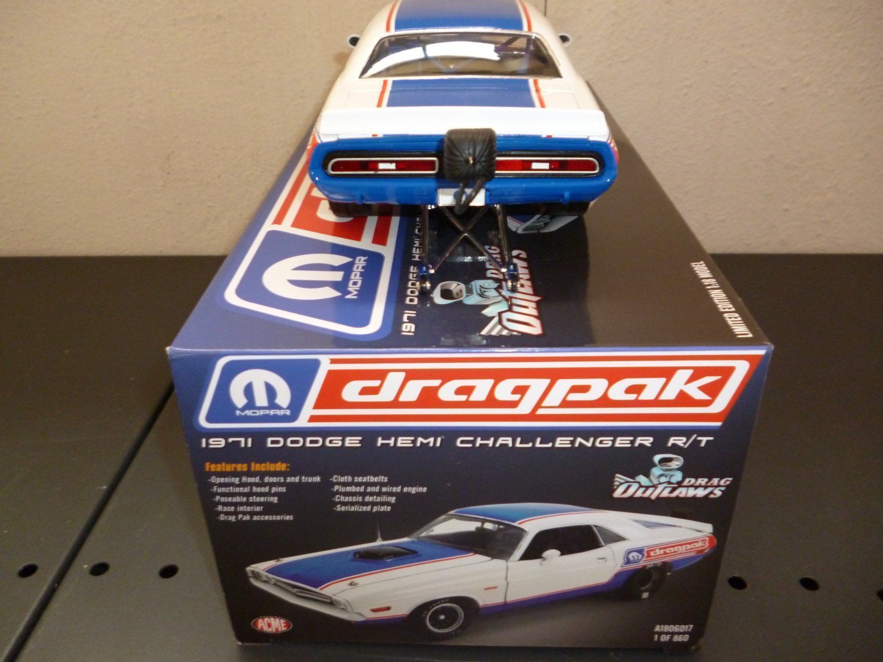 Dodge Modellautos: Dodge Challenger 1971 Hemi-Dragster 1:18 ACME – Neu und originalverpackt aus Niederwil SG von Kaicorner03 3