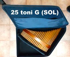 n Belliss. Panflöte SYRINKS 25 tubi TENORE + libro e valigia