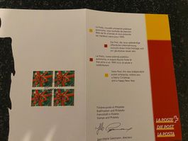 Schweizer Briefmarkenheft Weihnachten 1999