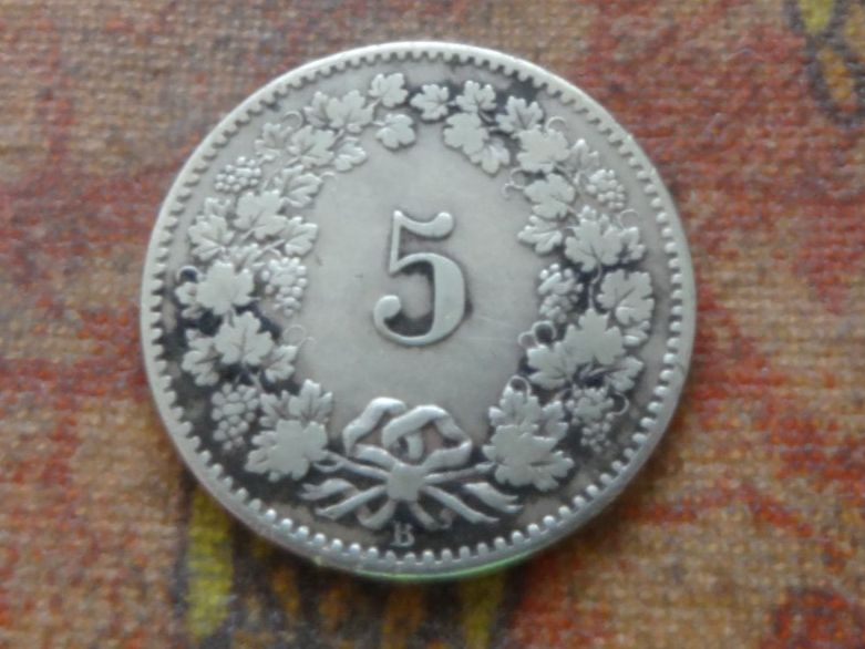 Tutti le monete: 5 Rp. 1873  (A) – Usato da Romanel-sur-Lausanne venduto da Swift13 1