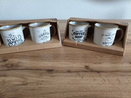 🔥Kaffee Tassen Set 4 Stk. SIAKI COLLECTION neu🔥