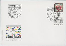 1995 - Basler Taube Block - Zusammenhängende - FDC ET